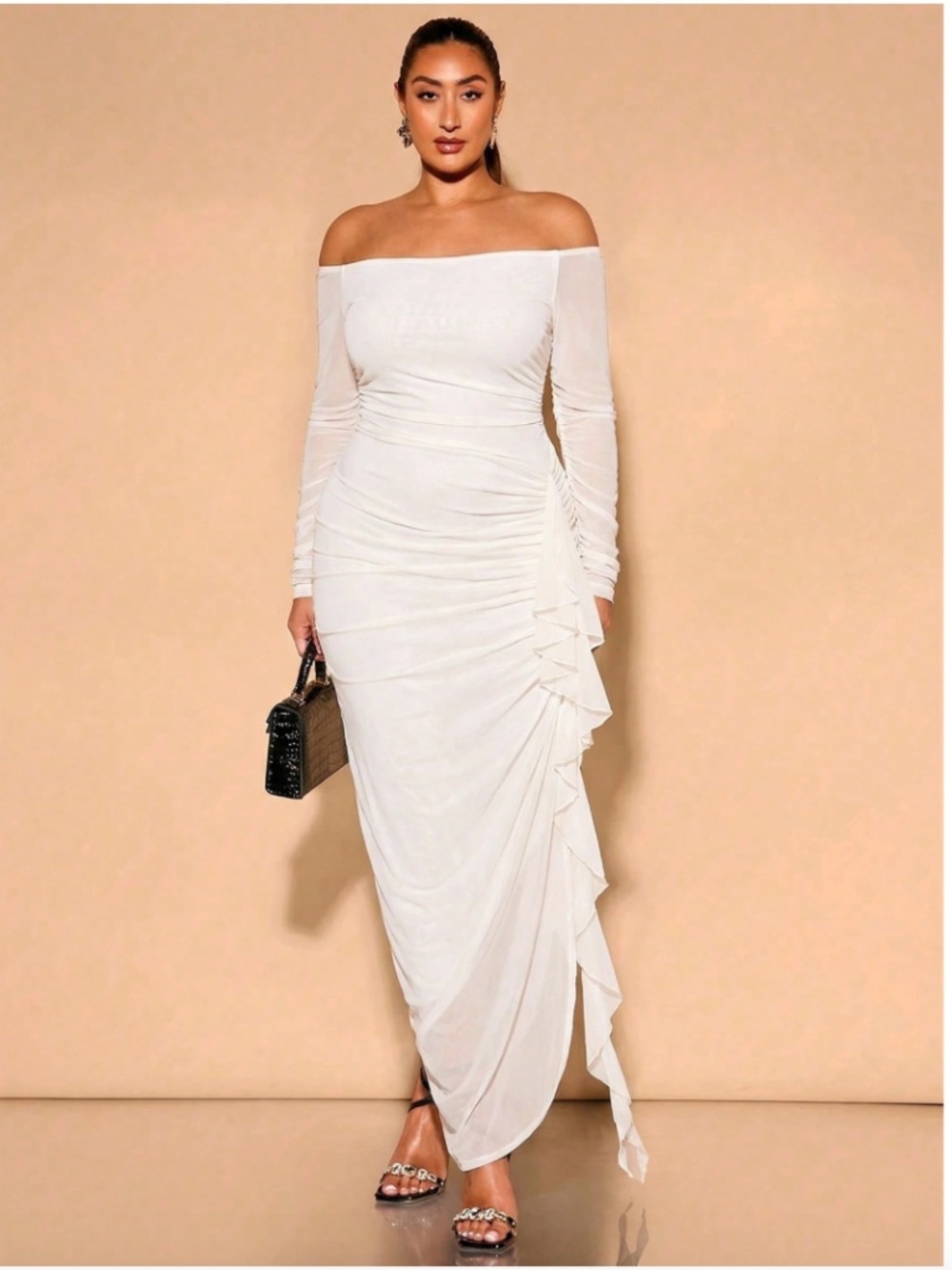 Ruffled Maxi Bodycon
